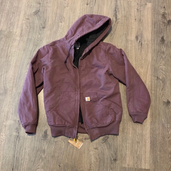 plum carhartt jacket